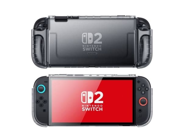 Supcase Crystal-skal för Nintendo Switch 2 - transparent svart