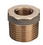 Viega nippelmuffe 1/2" x 1/4" rødgods