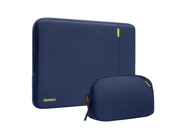 tomtoc Defender A13 14" laptopfodral och tillbehörsväska, blå
