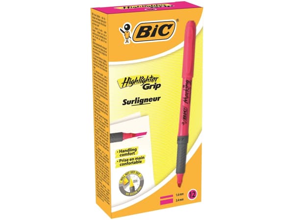 Överstrykningspenna, BIC Marking, rosa