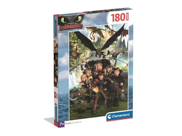 Clementoni Super Puzzle How to Train Your Dragon 180 bitar (29793)