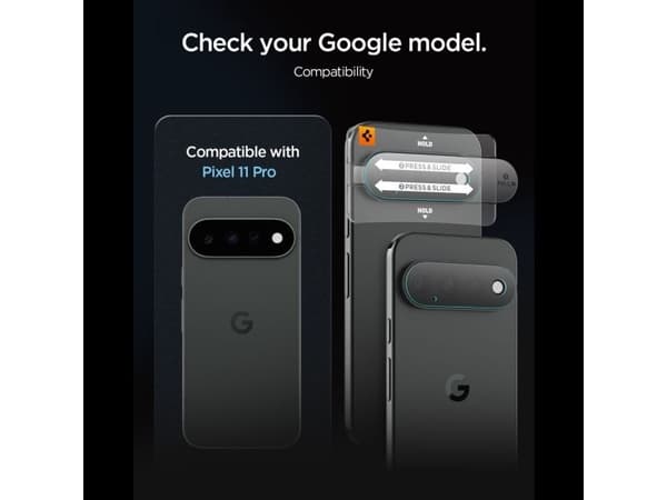 Spigen Optik Pro HD 2-Pack Tempered Glass Lens Screen Protector for Google Pixel 11 Pro