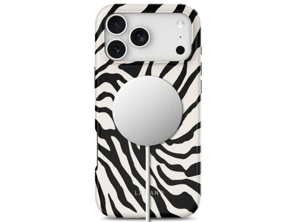 Tech-Protect Lamano MagSafe case for iPhone 18 Pro / 17 Pro - white and black