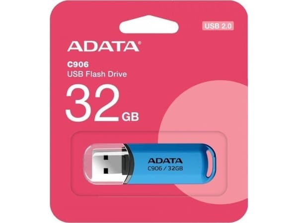 ADATA Classic Series C906 - USB flash-enhet - 32 GB - USB 2.0 - blå