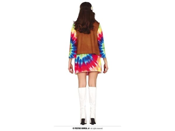 Tie dye hippiekjole