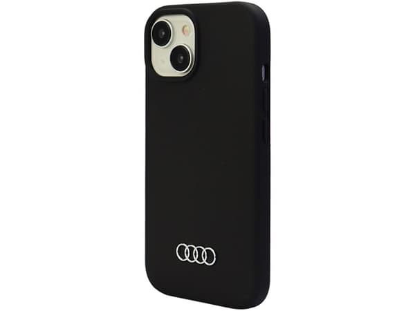 Audi case for iPhone 15 Plus 6,7&amp;amp;quot; black Silicone Case