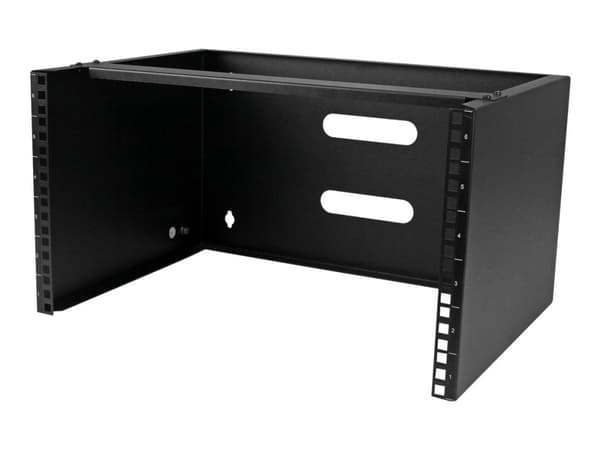 StarTech.com 6U väggmonteringsfäste för patchpanel - 35 cm djupt - Skåp - väggmontering - svart - 6U - 19"