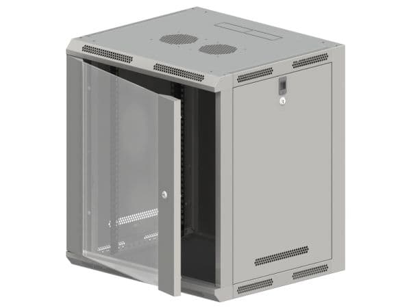 ALANTEC - Rack skåp - grå - 12U - 19"