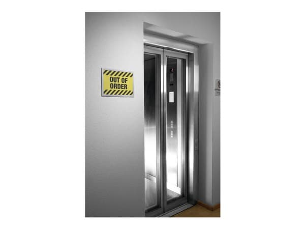 Ram med självhäftande remsor hållbar duraframe, a4, silver