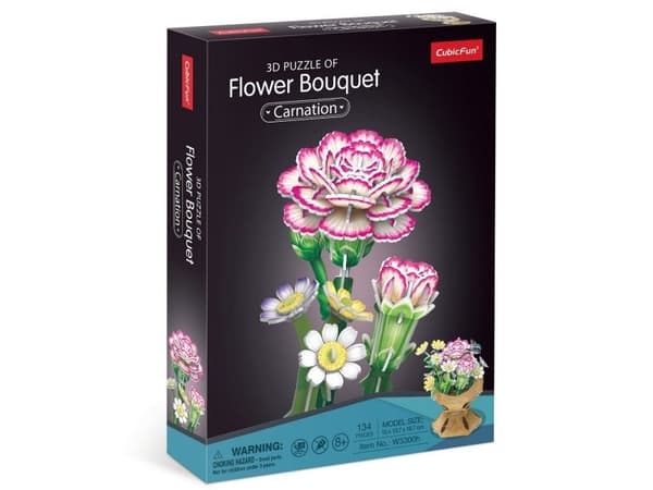 Cubicfun CUBIC FUN Bukett blomster nellik