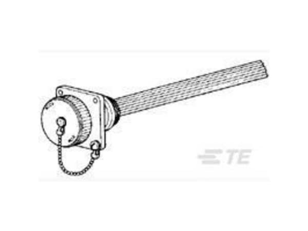 TE Connectivity 208800-1, Svart, Elastomer, Termoplast, 100 styck