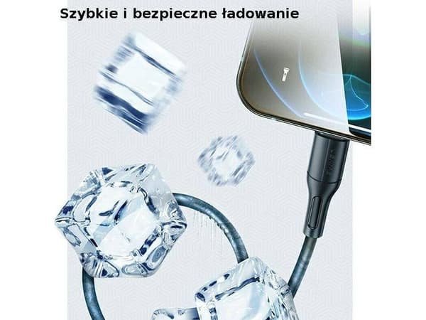 USB-kaapeli Usams USB-A - microUSB 1 m Czarny (SJ502USB01)