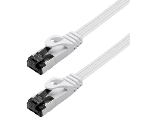 Maxtrack TI55-5L patchkabel CAT 8.1 U/FTP 5 m hvit flat (1 stk)