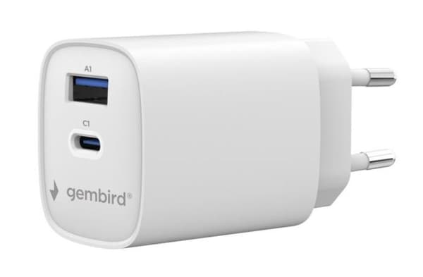 Gembird 2-portars 45W USB-snabbladdare