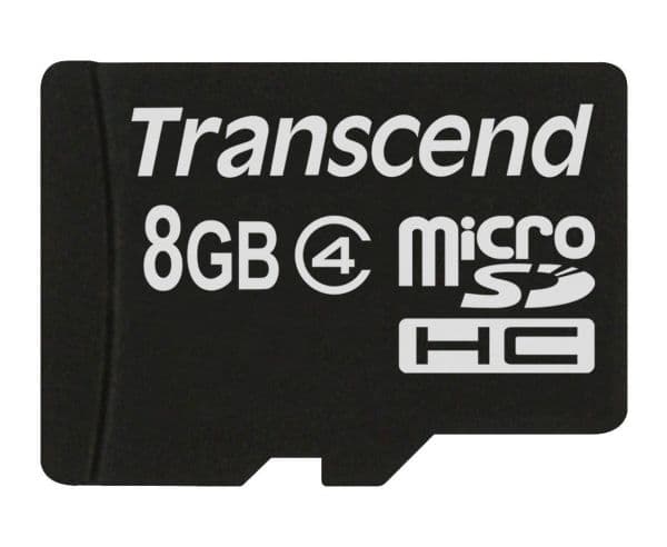 Transcend Standard MicroSDHC-kort 8 GB Class 4