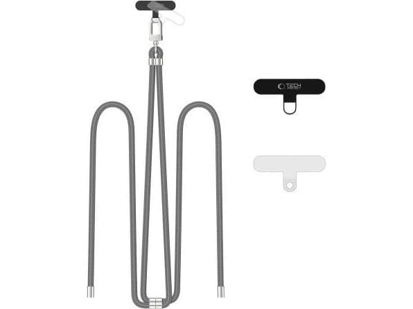 Tech-Protect TECH-PROTECT C7S rope crossbody-rem crayon grey/silver