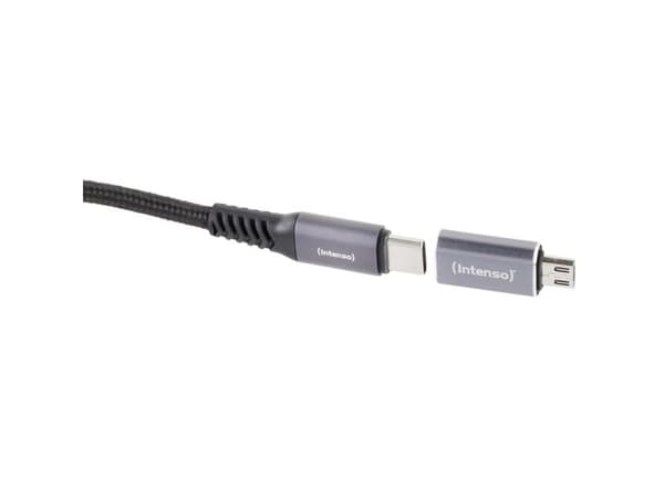 Intenso 7600213, USB-C, microUSB, Antrasitt