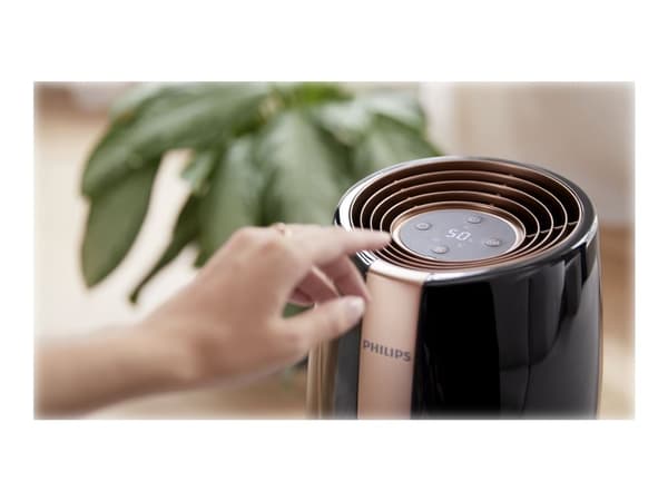 Philips 2000 series HU2718 - Luftfugter - på bord - sort/kobber
