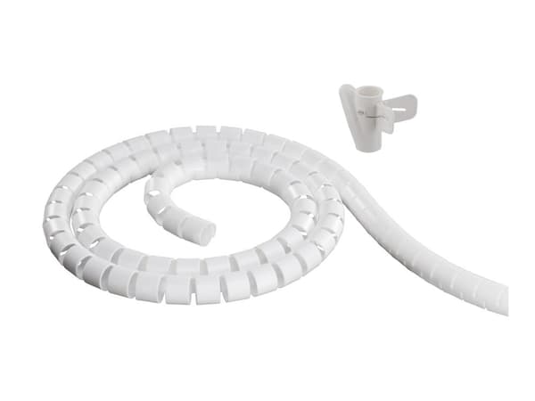 DELTACO - Kabelrör - vit - 10 m
