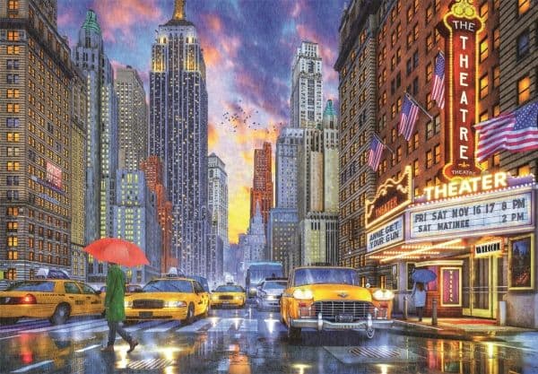 CLE puslespill 2000 HQ Rainy Manhattan 32086