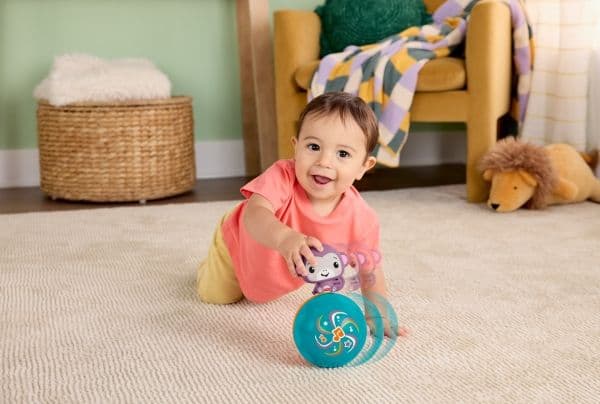 Fisher-Price Crawl & Go Purple Monkey