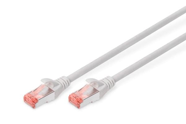 DIGITUS - Patchkabel - RJ-45 (han) til RJ-45 (han) - 50 cm - SFTP - CAT 6 - halogenfri - grå