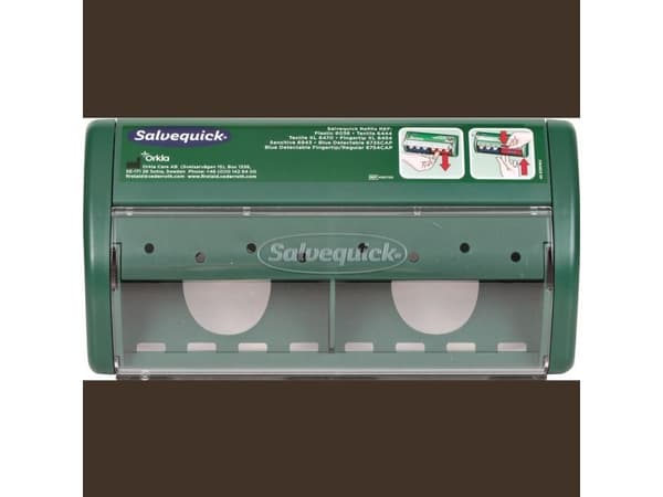 Salvequick® plåsterdispenser 2 Salvequick plåsterpaket grön