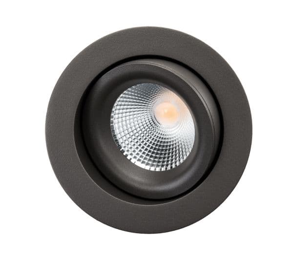 Downlight Junistar Lux Isosafe 7W 3000K, grafit