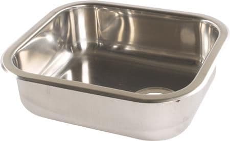 Juvel Barents vask 48 X 34 cm med strainer, børstet
