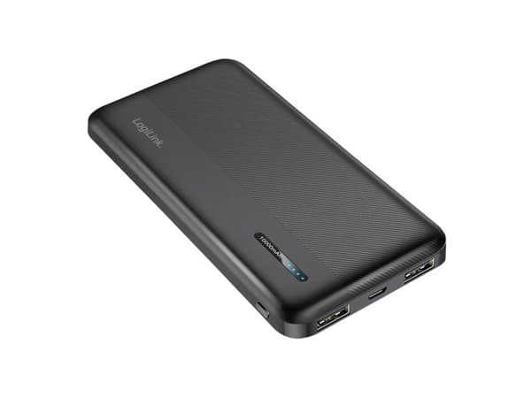 LogiLink PA0338RF, 10000 mAh, 12 W, Sort