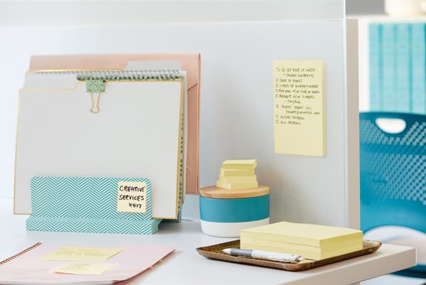 Sticky notes, Post-it Super Sticky Z-Notes, 90 ark, gul, förpackning med 12 st