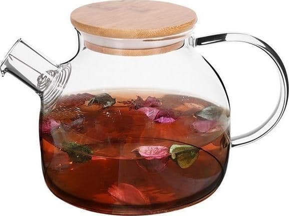 Tekjele i glass med sil 1 l