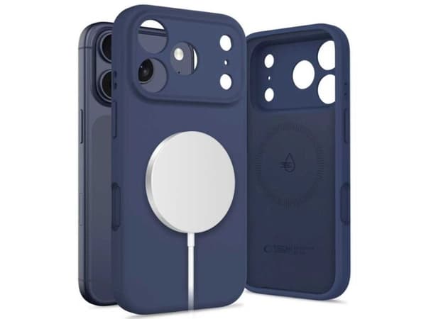 Tech-Protect silikon MagSafe-deksel for iPhone 17 Pro - navy blue