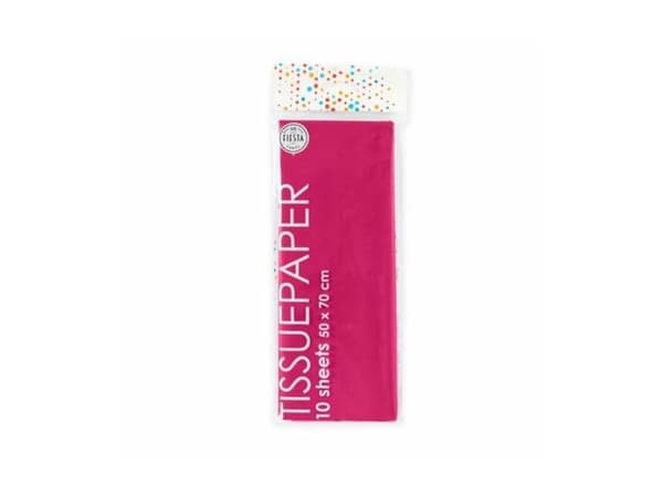 Magenta silkepapir, 10 ark
