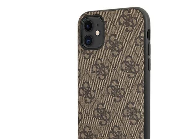 Guess 4G Triangle Collection-deksel for iPhone 11 6.1" / Xr 6.1" - brun