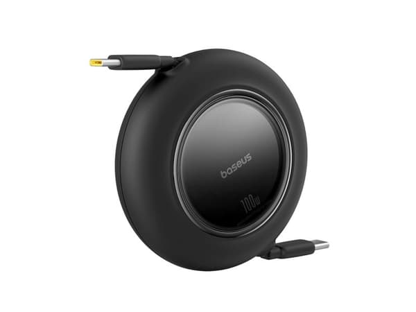 Baseus Free2Pull Mini 100W utdragbar USB-C-kabel - USB-C 2m - Juodas