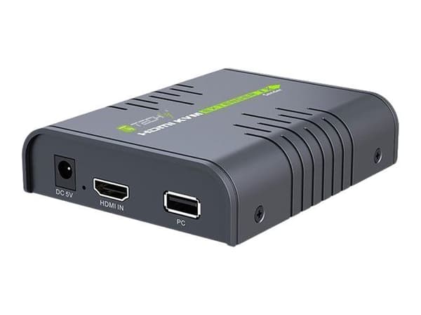 TECHly 120m HDMI KVM EXTENDER over Network Cable - Sender og mottaker - KVM / lydutvider - 1GbE, USB 2.0, HDMI - 10Base-T, 100Base-TX, 1000Base-T -...