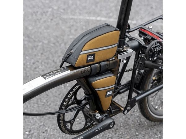 RockBros triangulär cykelväska Rockbros för ram 0,3 l – brun