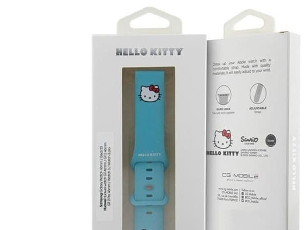 Hello Kitty silikon kitty hodebånd universell 22 mm - blå