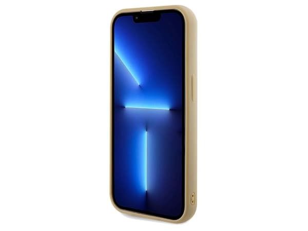 Guess Disco Metal Script fodral för iPhone 14 Pro Max - guld