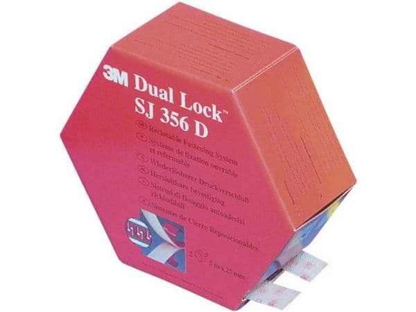 3M SJ356D, 5 m, Transparent, 25 mm, 1 styck