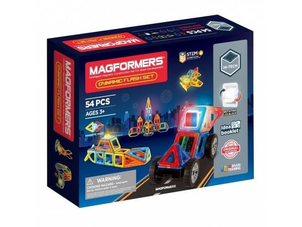 Magneettilohkot Dynamic flash 54 kpl
