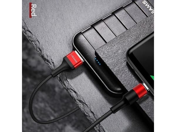 USB-kaapeli Usams USB-A - USB-C 1,2 m Czarny (SJ221TC02)