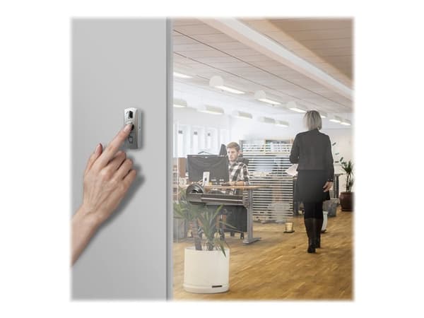 Qoltec metal exit button | silver