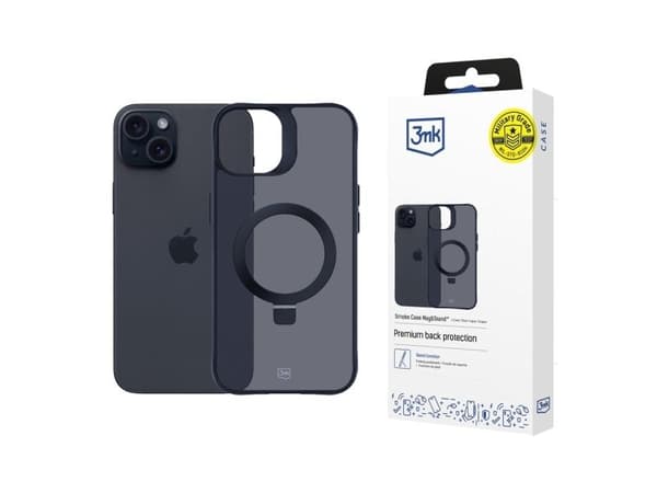 3MK Smoke Case iPhone 15 Plus Magsafe & Stand