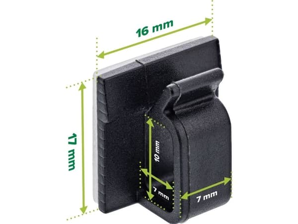 InLine 59971G, Kabelkrok, Universal, Nylon, Svart