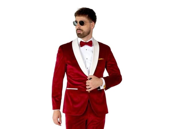 Punainen joulusmokki OppoSuits