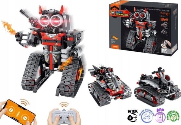 Cobi Technical RC tiilet 3in1Robot/Auto punainen.05567