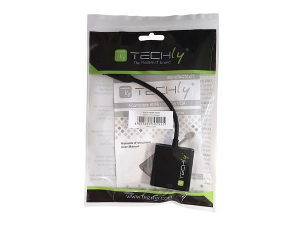 TECHly - Videoadapter - HD-15 (VGA) hun til 19 pin mini HDMI tyyppi C han