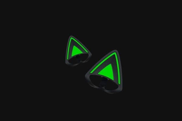 Razer Kitty Ears V2 - Kattöron för headset - svart